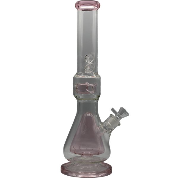 16.5" PINK PYRAMID PERC BONG - SMDistro