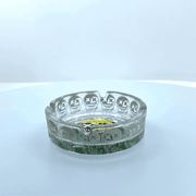 GLOW IN THE DARK GLASS ASHTRAY 6CT DISPLAY - SMDistro