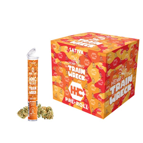 HEMP LIVING - HHC FLOWER 1G PRE - ROLL HIGH POTENCY KEIF INFUSED - 10CT DISPLAY - SMDistro