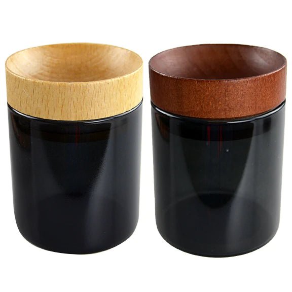 WOOD CONCAVE JAR 6CT DISPLAY - SMDistro