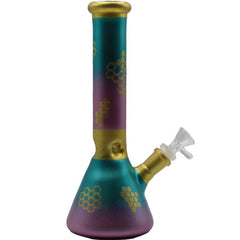 10" PURPLE/BLUE HONEYCOMB BEAKER BONG - SMDistro