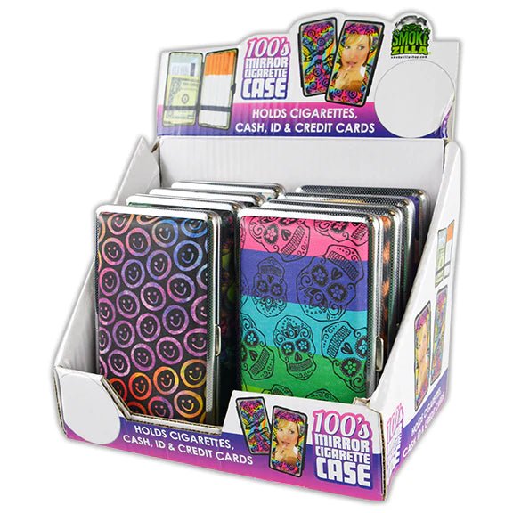 100'S CIG CASE MIRROR 8CT DISPLAY - SMDistro