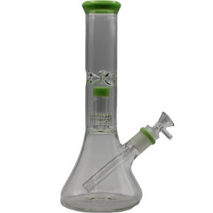 11" GREEN MINI PERC BONG - SMDistro