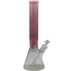 11" PINK MATRIX PERC BEAKER BONG - SMDistro