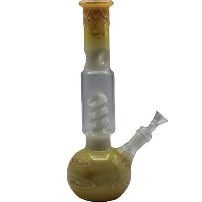 12" BEIGE SPIRAL JETTI BONG - SMDistro