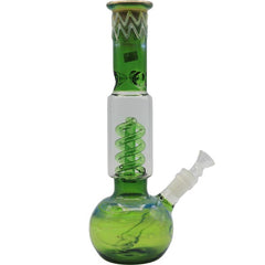 12" GREEN SPIRAL JETTI BONG - SMDistro