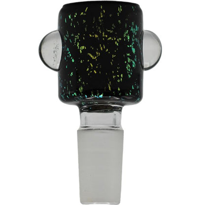 14MM MALE BLACK/GOLD GLITTER BOWL - SMDistro