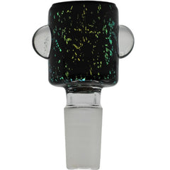 14MM MALE BLACK/GOLD GLITTER BOWL - SMDistro