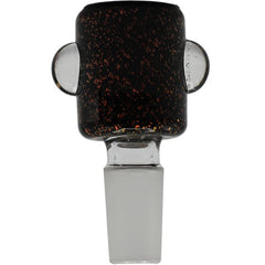 14MM MALE BLACK/RED GLITTER BOWL - SMDistro