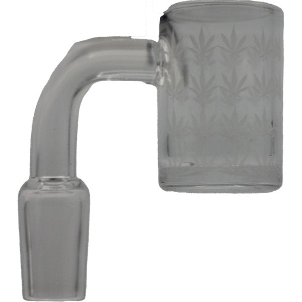 14MM MALE QUARTZ HEMP LEAF DESIGN BANGER - SMDistro