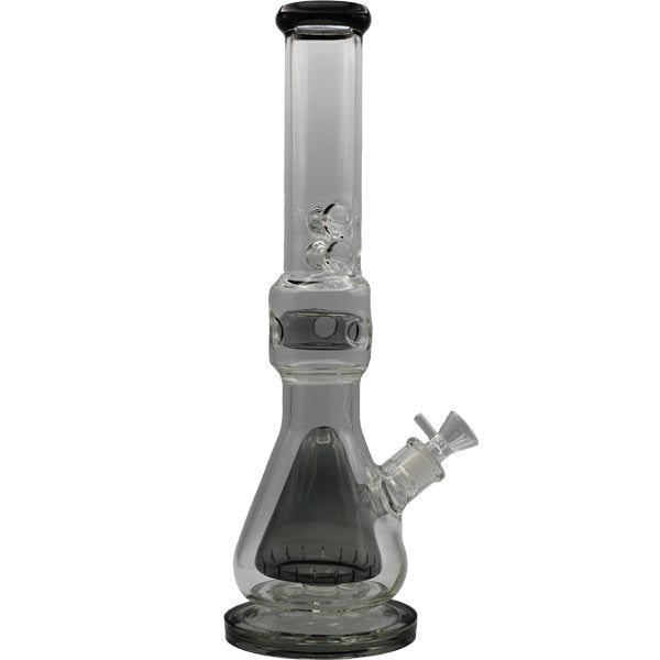 16.5" BLACK PYRAMID PERC BONG - SMDistro