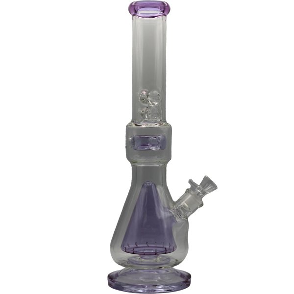 16.5" PURPLE PYRAMID PERC BONG - SMDistro