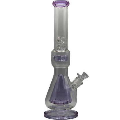 16.5" PURPLE PYRAMID PERC BONG - SMDistro