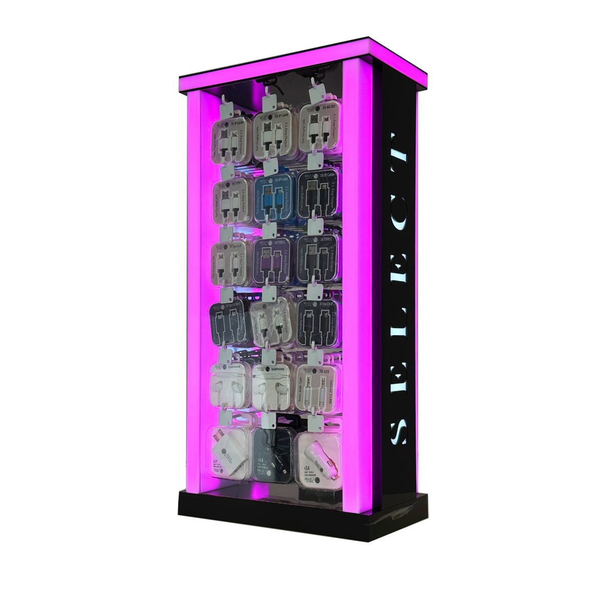 3FT PHONE CHARGER & ACCESSORIES DISPLAY 117CT - SMDistro