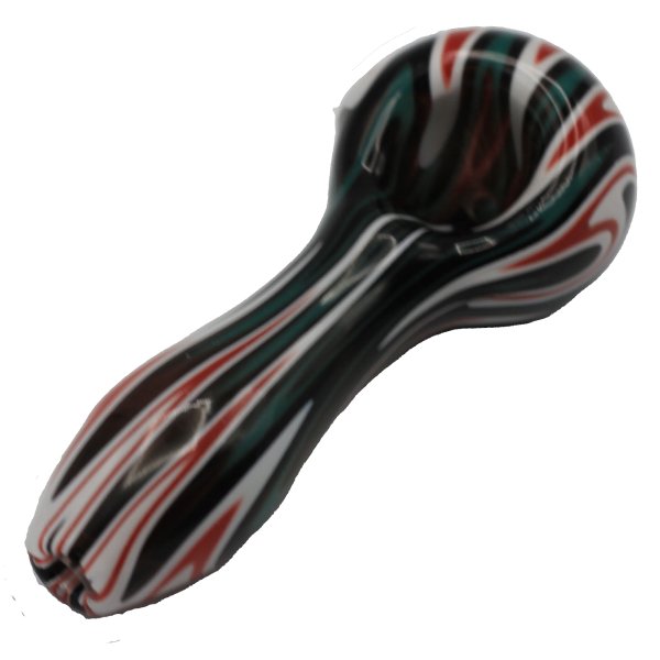 4.5" GREEN WHITE & RED STRIPED BOWL - SMDistro