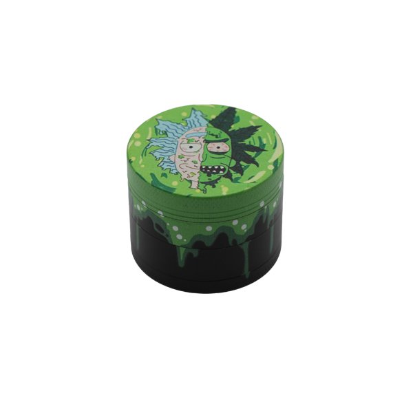 50MM GRINDER 4 PARTS ZINC ALLOY RICK AND MORTY - SMDistro
