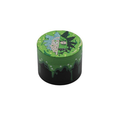 50MM GRINDER 4 PARTS ZINC ALLOY RICK AND MORTY - SMDistro