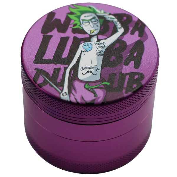 50MM GRINDER 4 PARTS ZINC ALLOY RICK AND MORTY - SMDistro