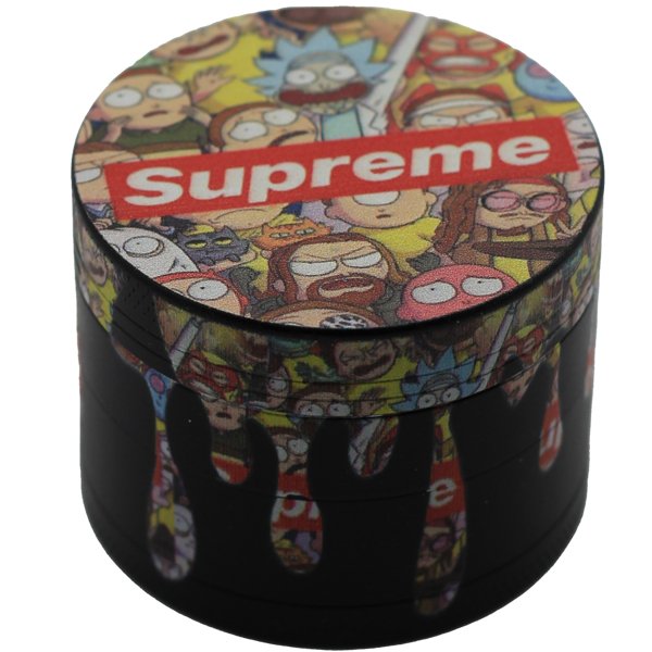 50MM GRINDER 4 PARTS ZINC ALLOY RICK AND MORTY - SMDistro