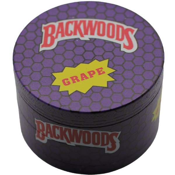63MM GRINDER 4 PARTS ZINC ALLOY BACKWOODS - SMDistro