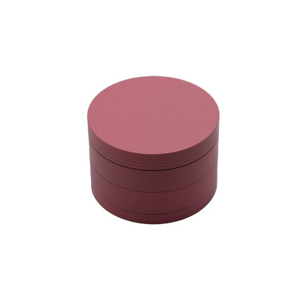 63MM GRINDER 4 PARTS ZINC ALLOY RED - SMDistro