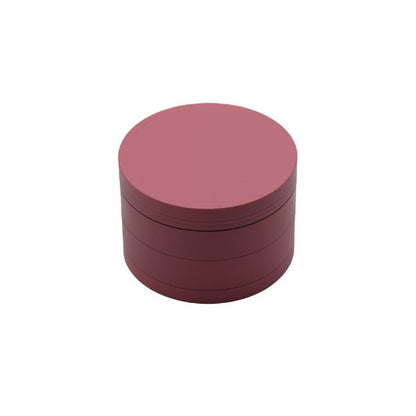 63MM GRINDER 4 PARTS ZINC ALLOY RED - SMDistro