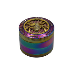 63MM GRINDER 4 PARTS ZINC ALLOY SPIDER - SMDistro