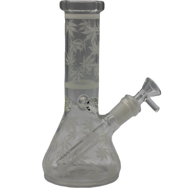 8" LEAF DESIGN BEAKER BONG - SMDistro