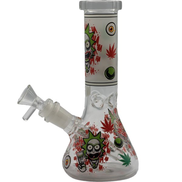 8" RICK N MORTY GLOW IN THE DARK BONG - SMDistro