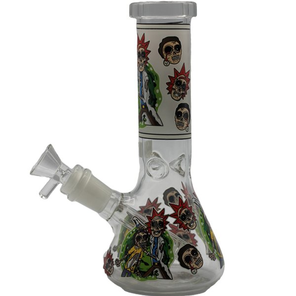 8" RICK N MORTY GLOW IN THE DARK BONG - SMDistro