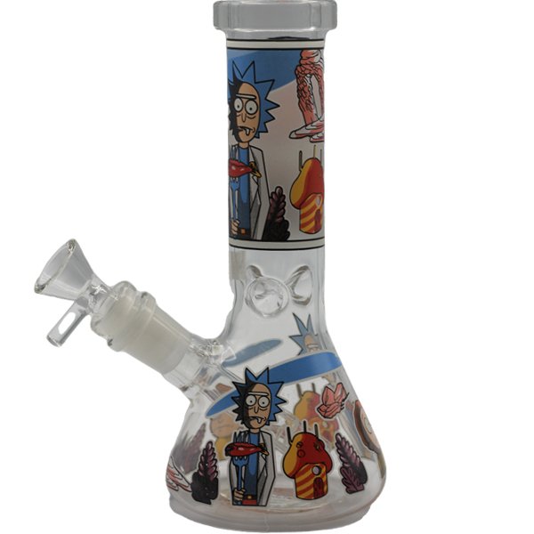 8" RICK N MORTY GLOW IN THE DARK BONG - SMDistro