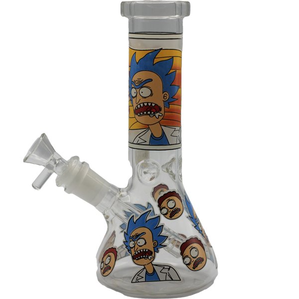 8" RICK N MORTY GLOW IN THE DARK BONG - SMDistro