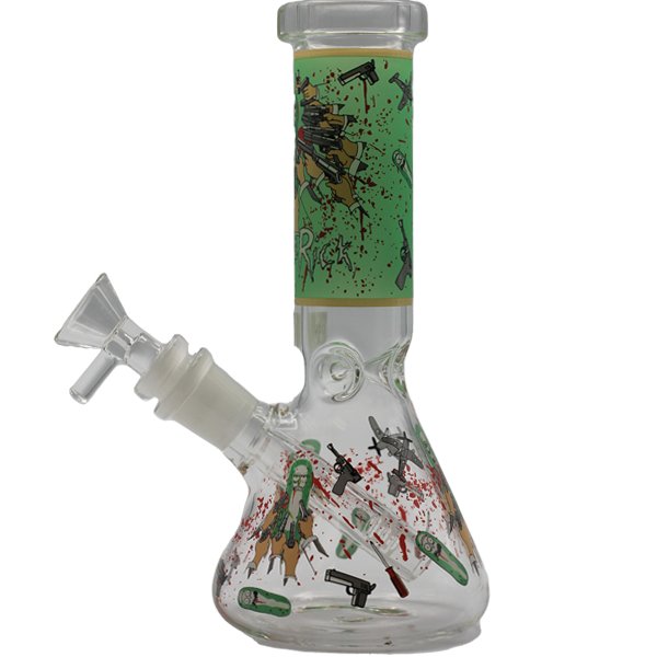 8" RICK N MORTY GLOW IN THE DARK BONG - SMDistro