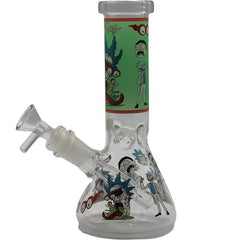 8" RICK N MORTY GLOW IN THE DARK BONG - SMDistro