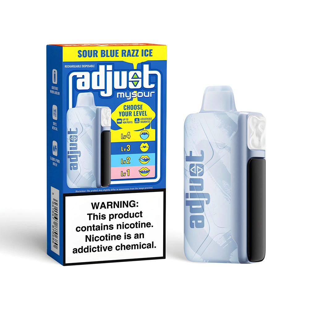 Adjust MySour Disposable Vape Display of 5 (MSRP $19.99 Each)