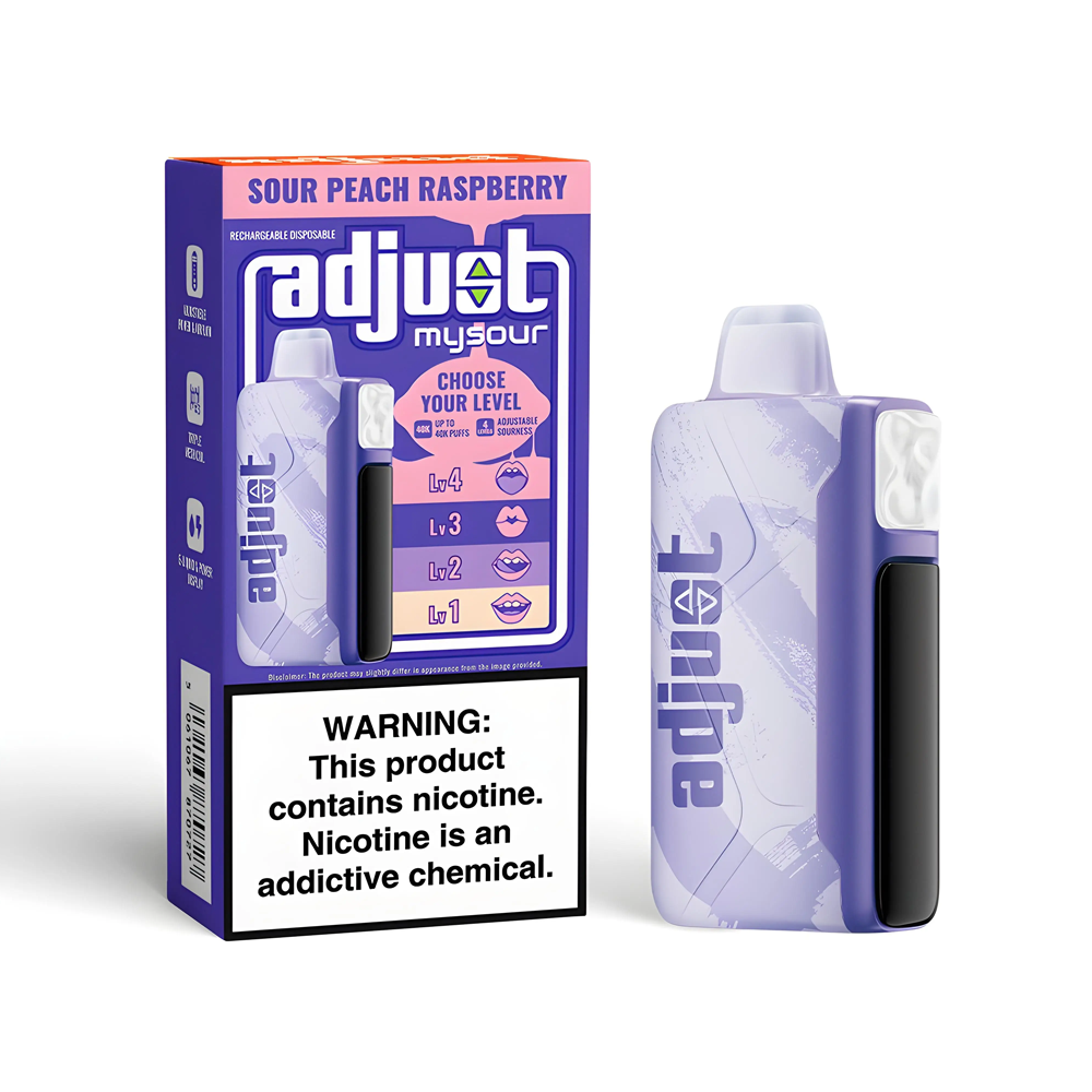 Adjust MySour Disposable Vape Display of 5 (MSRP $19.99 Each)