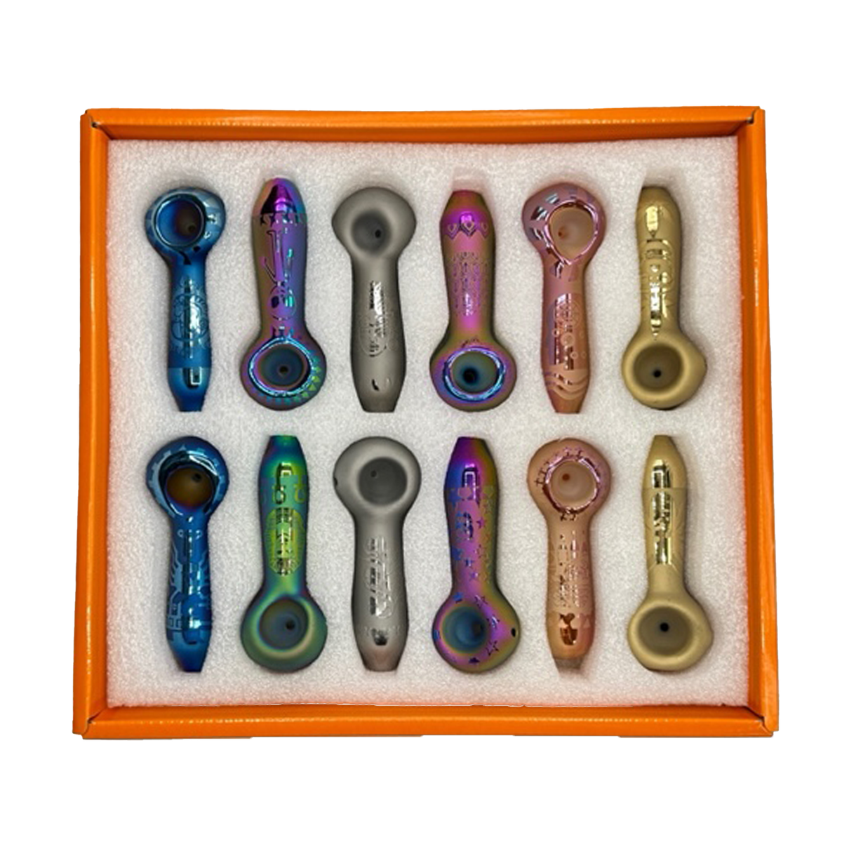 ASSORTED HAND PIPES 12CT DISPLAY