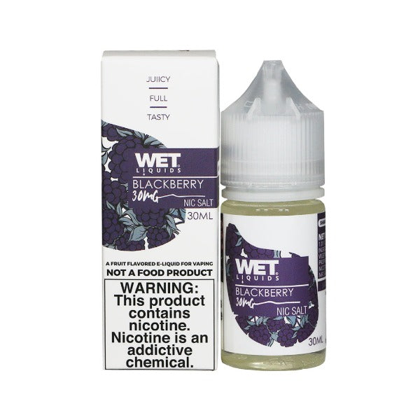 Wet Liquids 30ml Salt Nicotine E-Liquid (MSRP $19.99)