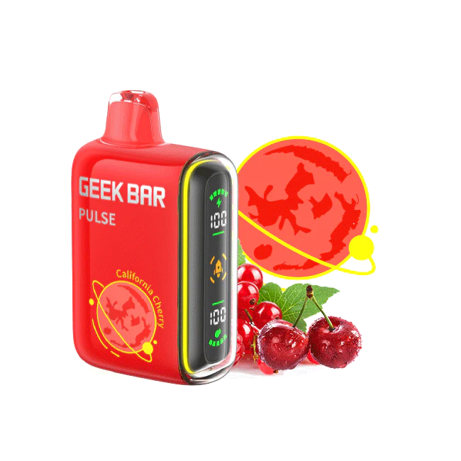 Geek Bar Pulse 16ML 5% Nicotine 15K Puffs Disposable Vape Device With Full Screen - Display of 5 (MSRP $24.99 Each)