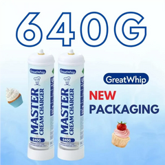 Great Whip Master Cream Charger .95L 640g - Display of 6 (MSRP $24.99 Each)