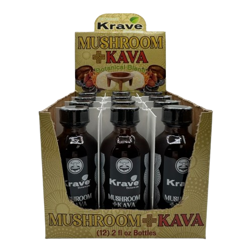 Krave Mushroom + Kava Shots 12ct Display