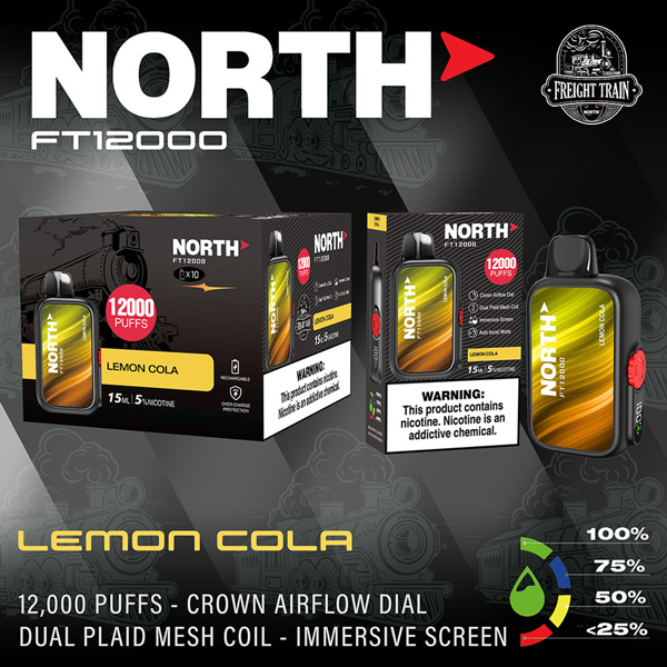 North FT12000 Disposable Vape - Lemon Cola