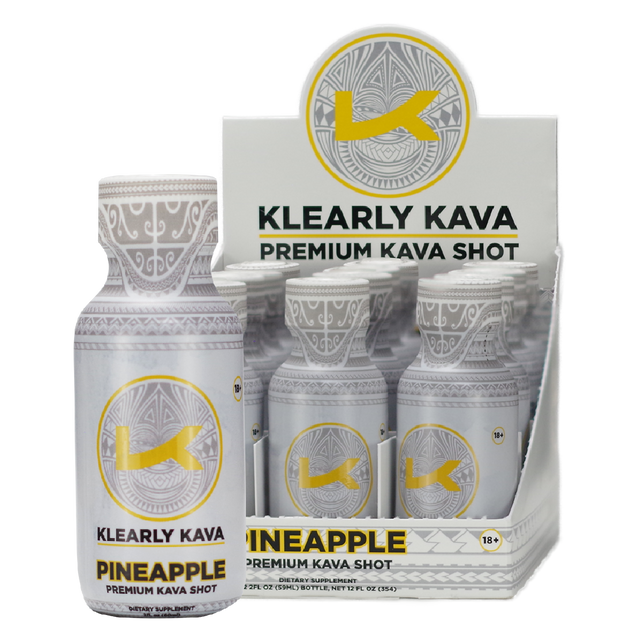 Klearly Kava Pineapple Shots 12ct Display