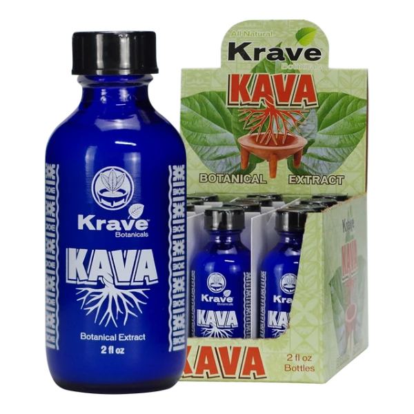 Krave Botanicals Kava Shots 12ct Display