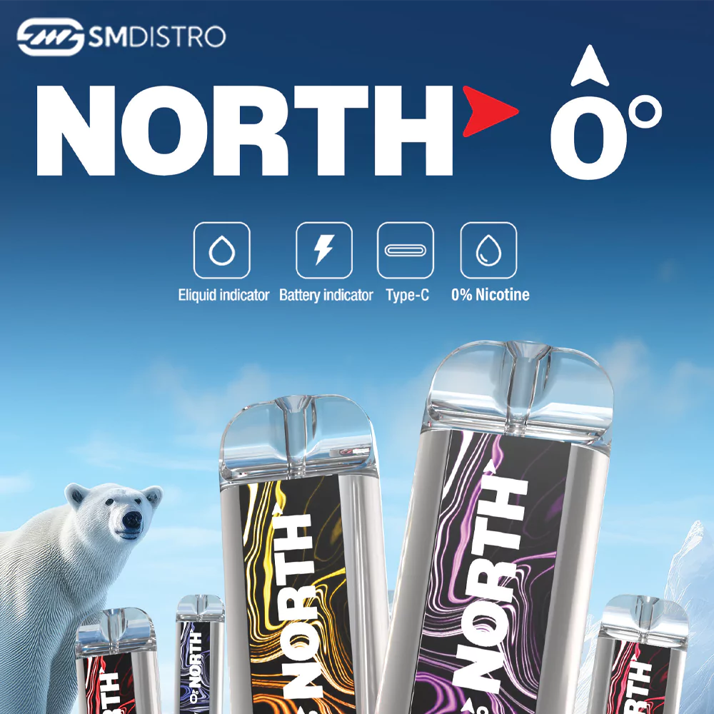 North 5000 Puffs Zero Nicotine Disposable - Wholesale | SMDistro