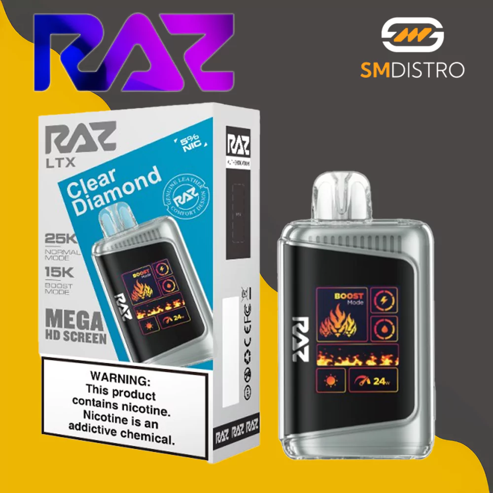 Raz LTX Disposable Vape Clear Diamond - Wholesale | SMdistro