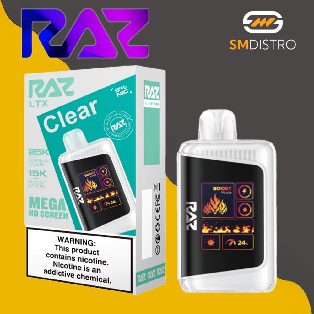 Raz LTX Disposable Vape Clear - Wholesale | SMdistro