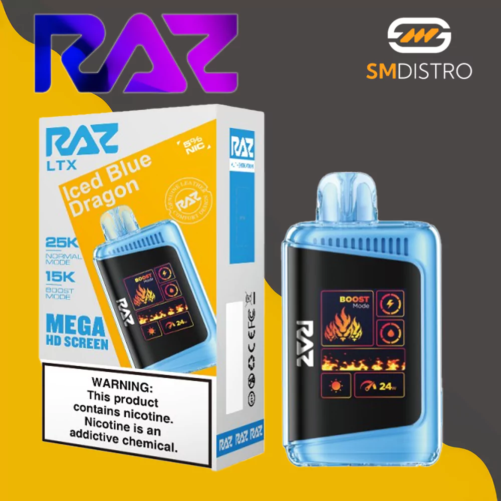 Raz LTX Disposable Vape Iced Blue Dragon - Wholesale | SMdistro