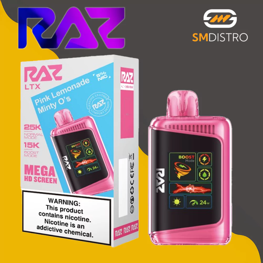 Raz LTX Disposable Vape Pink Lemonade Minty O's - Wholesale | SMdistro