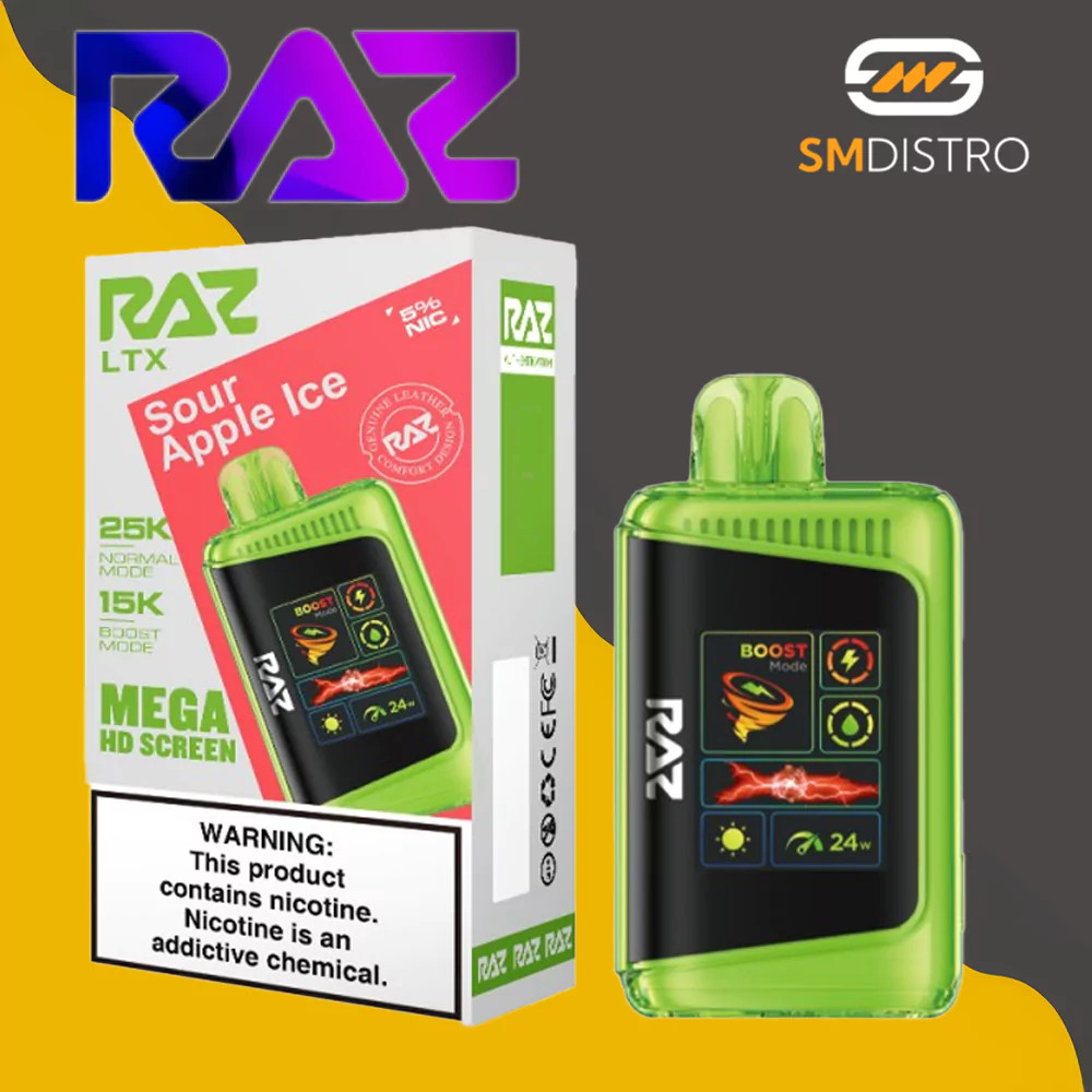 Raz LTX Disposable Vape Sour Apple Ice - Wholesale | SMdistro